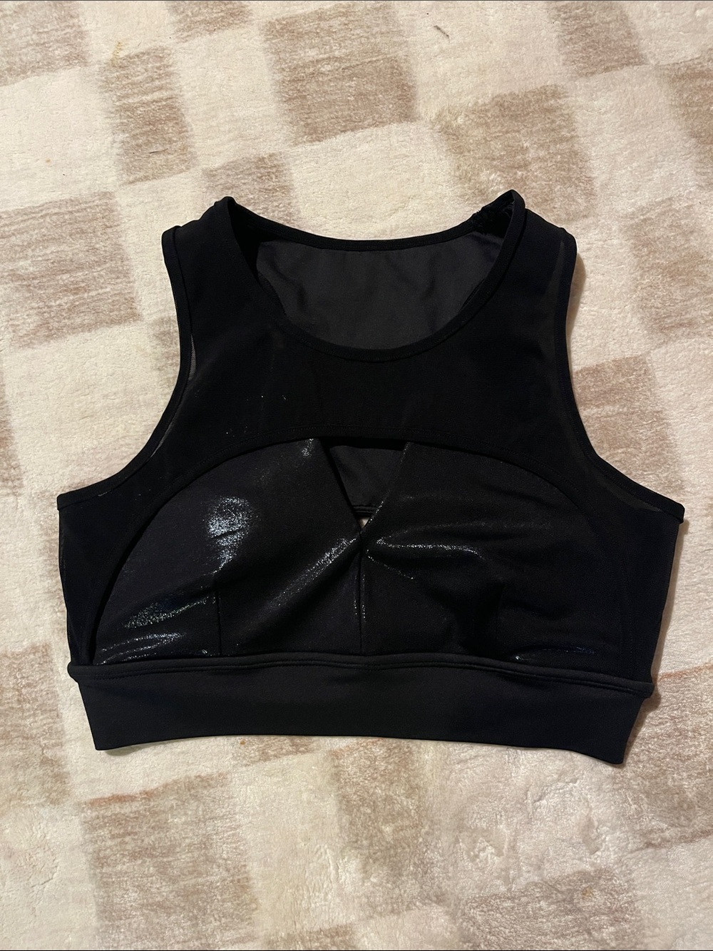 BuffBunny Black High-Neck Sports Bra